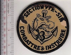 France Navy Afghanistan 3e Regiment Marine Infantry RIMA SIR Section VTK VELkRO - Picture 1 of 1