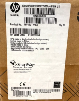 HP ProDesk 400 G5 DM i3-9100t 4GB 500GB BT5 WiFiAC W10P 7FV11UT#ABA ✅❤️✅ NEW - Image 1 of 4