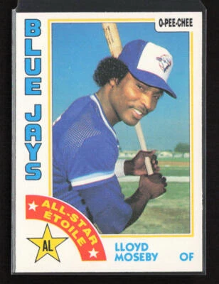 1984 O-Pee-Chee #3 Lloyd Moseby Toronto Blue Jays Near Mint or Better - Image 1 of 2