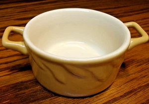 Signature SMALL SINGLE-SERVE Pottery Double-Handled BEAN POT H=2", D=4" T16 - Picture 1 of 6