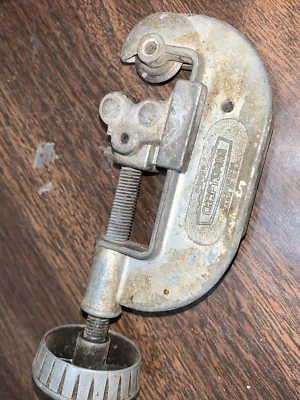 Logotipo vintage de coroa de artesão 9-5533 cortador de tubos feito nos EUA ferramenta peça de encanamento - Imagem 1 de 4