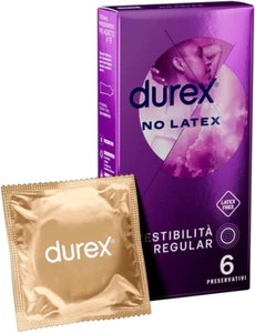 Durex No Latex Preservativi Senza Lattice, 6 Profilattici - Foto 1 di 12