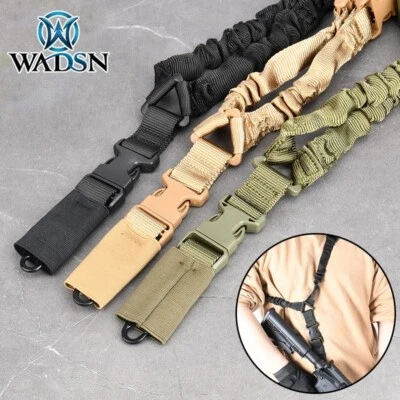 Tactical One Single Point Rifle Sling Gun Sling QD Strap Black Tan Army Green - Image 1 of 4