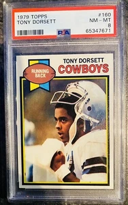 1979 Topps Tony Dorsett #160 PSA 8 NM-MT Dallas Cowboys HOF - Picture 1 of 2