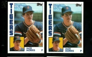 (2) JACK MORRIS 1984 Topps #195 Cleveland Indians Detroit Tigers - Picture 1 of 1