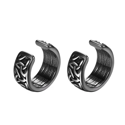 Pendientes con clip de serpiente nudo celta brazalete oreja para hombre y mujer 2 piezas Foto 1 de 3