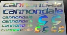 Cannondale frame stickers decals chrome rainbow bicycle mtb road bike bmx cycle