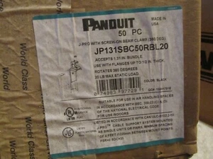 Panduit JP131SBC50RBL20 Cable Hook Mount Support System 50-Pack SEALED CASE - Picture 1 of 2