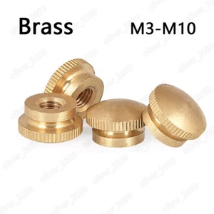 Messing gerändelte Daumenmuttern mit Kragen M3 M4 M5 M6 M8 M10 - Bild 1 von 5