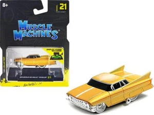 Gene Winfield s 1961 Cadillac Maybelline Yellow Metallic with White Stripes 1/64 - Picture 1 of 2