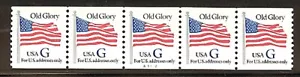 USA PNC SC# 2890 BLUE "G" - OLD GLORY (32c) WATER ACTIVATED MNH PL# A1112 - Picture 1 of 1