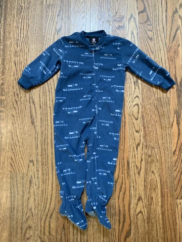 New NWT Seattle Seahawks L/S Longall One Piece Infant Boys Size 18M 18 Months Cover
