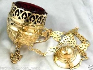 Sanctuary Lamp Oil Lamp Handmade gold color brass лампада подвесная латунь - Picture 1 of 1