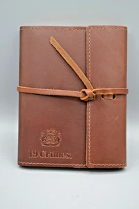 Rustico Leather Softcover Notebook Wine Journal - Lined - Saddle - 19 Crimes - Picture 1 of 6