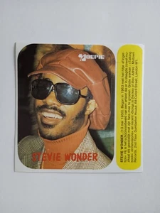 ROCK MUSIK AUFKLEBER EINLAGE JOEPIE 70ER JAHRE STEVIE WONDER - Bild 1 von 2