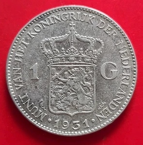 1931 Netherlands 1 Gulden - Picture 1 of 2