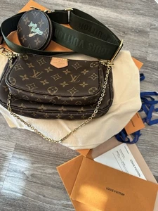 Louis Vuitton Multi Pochette Accessoires Khaki Tasche LV My World Tour - Bild 1 von 8