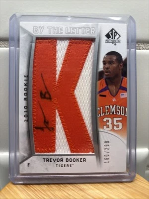 2010-11 SP Authentic By the Letter Signatures /299 Trevor Booker Rookie Auto RC! - Image 1 of 2
