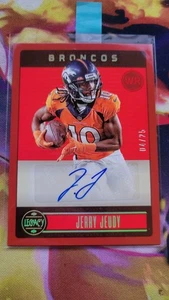 2023 Panini Legacy Autographs Red Jerry Jeudy #/25 Football #30 Broncos - Picture 1 of 2
