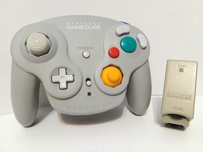 Nintendo Gamecube Wavebird Wireless Controller + Receiver! Gray DOL-004/005 - Image 1 of 4