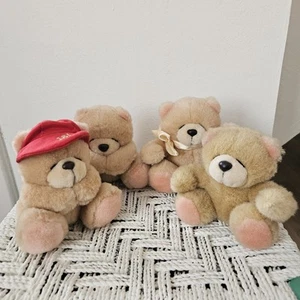 4 piccoli mini orsacchiotti Forever Friends - vintage anni 90 Andrew Brownsword - Foto 1 di 19