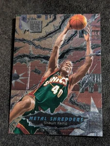Tarjeta de baloncesto Fleer Metal Shawn Kemp Seattle Supersonics #242 1996-97 - Imagen 1 de 2