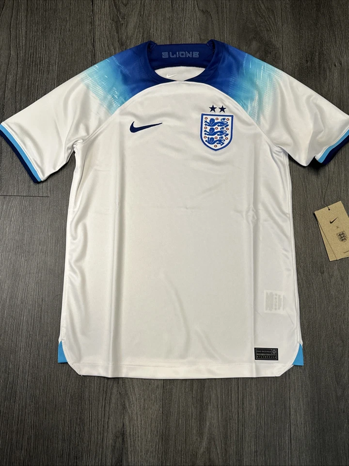 Nike England 2022/23 Home Soccer Jersey White Mens Size S DN0831-101