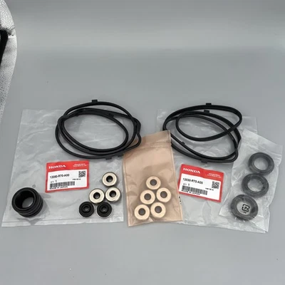 FRONT/REAR Valve Cover Gasket Set For Honda Odyssey Pilot Accord & Acura RDX TSX Foto 1 de 4