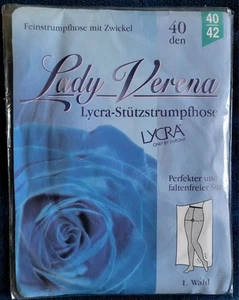 Stützstrumpfhose Lady Verena Lycra 40 DEN, Gr. 40/42, Perle, OVP - Bild 1 von 2