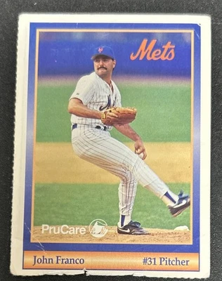 1994 PruCare Mets John Franco #31 Pitcher Poor Paper Loss Creased Stained O/C - Image 1 of 4