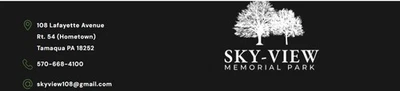 (4) Parcelas de entierro a la venta en hermoso parque conmemorativo con vista al cielo, Tamaqua, Pensilvania Foto 1 de 4