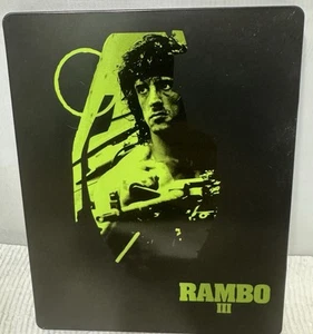 (2 Disc) Blu-Ray / DVD RAMBO III (3) Steelbook Region B. Zavvi Stallone - Picture 1 of 6
