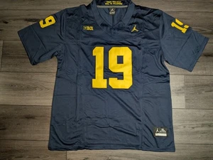 Bryce Underwood #19 Michigan Wolverines blau Fußball Trikot Herren XL - Bild 1 von 5