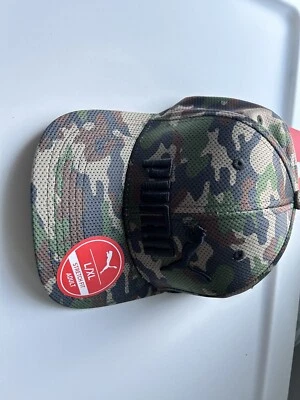 PUMA Mesh Evercat Baseball Cap, Camo, Stretch Fit, Size L/XL Camouflage  - Image 1 of 4