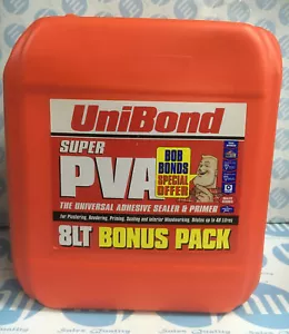 # Unibond Super PVA 8 litre Universal Adhesive Sealer And Primer *new* - Picture 1 of 4