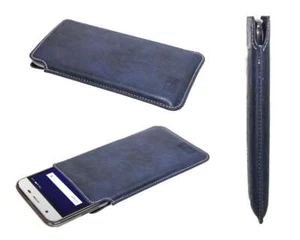caseroxx Business-Line Caso per LG V50 ThinQ in azzurro fatto di finta pelle - Foto 1 di 3