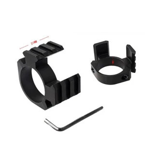 Flashlight Scope 35mm Ring Double Side 3 Slot w/20mm Picatinny Rail Mount HOT - Picture 1 of 7