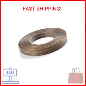 MOLIGOU Walnut Wood Veneer Roll, 3/4”×50’ Plywood Edge Banding Strips, Flexible - Picture 1 of 2