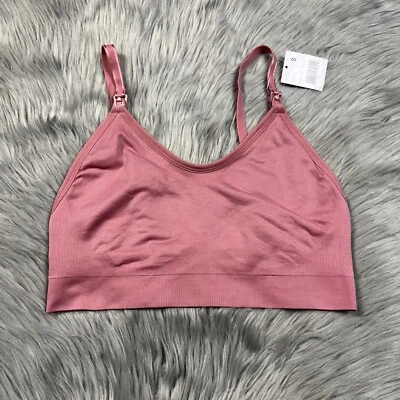 Motherhood Maternity Pink Wireless Nursing Bralette Size Small - Image 1 of 4