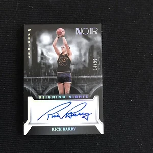 2022-23 Panini Noir Rick Barry Reigning Nights Autograph Auto 14/99 Warriors - Picture 1 of 2