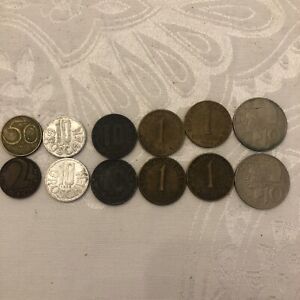 Österreich Konvolut 12 Münzen Lot 1 , 10 Schilling 2 , 10 , 50 Groschen Sammlung