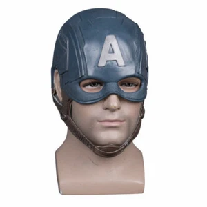 Caschetto Capitan america elmetto casco elmo captain A cosplay carnevale adulti - Picture 1 of 11