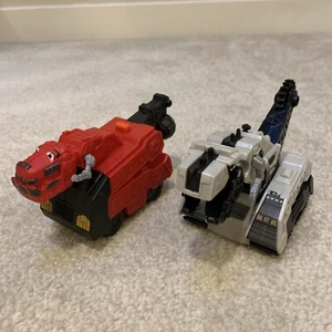 Dinotrux Lot of 2 Toy Action Figure Ty-Rux D-Structs Pull Back Motorized Mattel - Picture 1 of 19