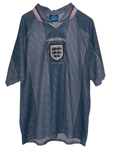 Camiseta deportiva vintage Umbro Inglaterra europea 1996 visitante talla XL hecha en el Reino Unido - Imagen 1 de 3