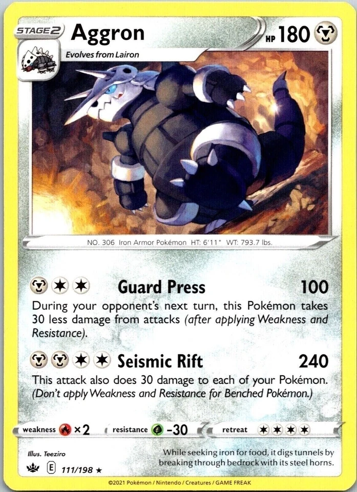 Pokemon - Aggron 111/198 Common - Image 1 of 1