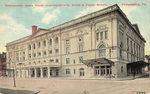 Metropolitan Opera House Hammerstein's Philadelphia PA Postcard Posted 1911 - Picture 1 of 2