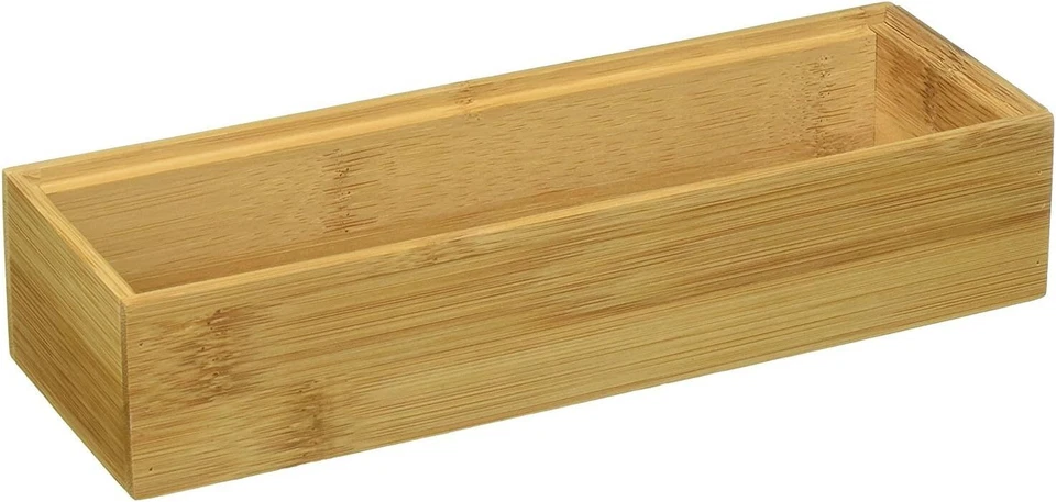 Caja organizadora de cajones apilables de madera de bambú Lipper International 8181S, 3" x 9" Foto 1 de 1