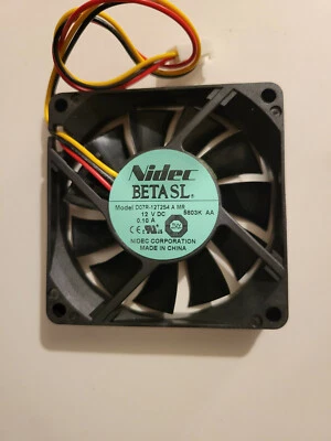 Nidec BETA SL D07R-12T2S4 A MR AMD CPU Cooling Fan 3Pin 12VDC 0.10A - Image 1 of 3