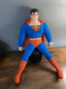2006 Kellytoy Superman Plush Toy with Vinyl Head DC Comics - Picture 1 of 5