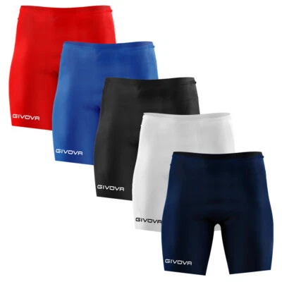 PANTALONCINI GIVOVA P004 RUNNING/CALCIO BERMUDA COMPRESSIONE SCALDAMUSCOLI